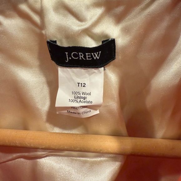 Vintage J Crew Coral Scottish Blazer Leather Buttons Size 12 - Picture 5 of 8